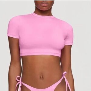 Dippin Daisy’s Joni Bikini Cropped Top Only in Pink